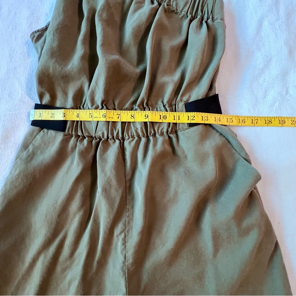 Maeve Olive Green One-Shoulder Jumpsuit - Picture 13 of 16